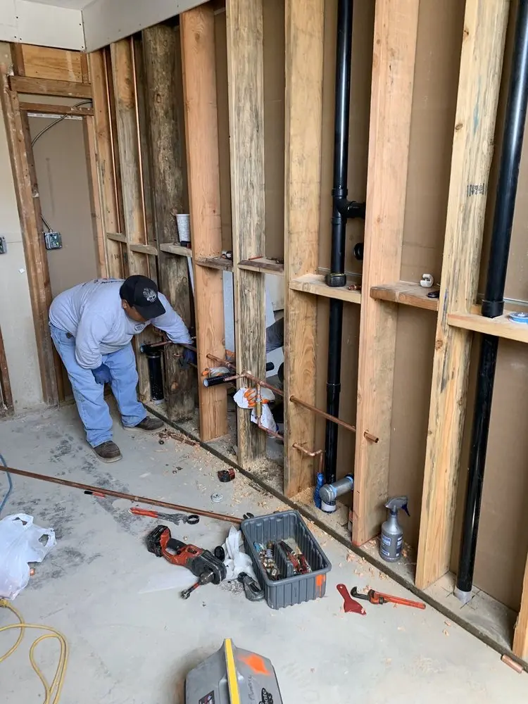 Commercial rough-in plumbing for Water Heater Replacement in Bakertown